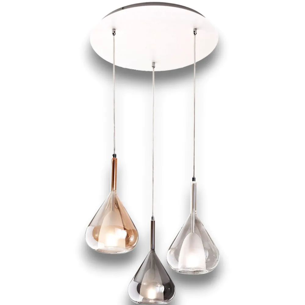 Lampadari Moderni-Fabas Luce Lampadario moderno a sospensione per soggiorno lila