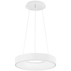 Lampadari Moderni-Selezionato da Mazzolaluce Lampadario moderno bianco cerchio 38cm bianco led 30w 3000k