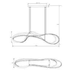 Lampadari Moderni-Selezionato da Mazzolaluce Lampadario moderno bianco led 2300k a 4000k dimmerabile