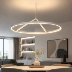 Lampadari Moderni-Vivida International Lampadario moderno bianco led 51w 3000k 4000k vivida meridiana