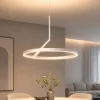 Lampadari Moderni-Vivida International Lampadario moderno bianco led 44w 3000k 4000k vivida meridiana