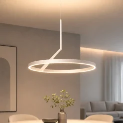 Lampadari Moderni-Vivida International Lampadario moderno bianco led 44w 3000k 4000k vivida meridiana