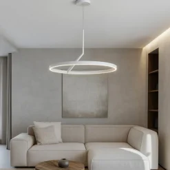 Lampadari Moderni-Vivida International Lampadario moderno bianco led 44w 3000k 4000k vivida meridiana