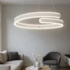 Lampadari Moderni-Selezionato da Mazzolaluce Lampadario moderno bianco led 4000k design