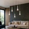 Lampadari Moderni-Perenz Illuminazione Lampadario moderno bianco per sala da pranzo cone perenz led 3000k
