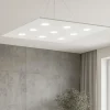 Lampadari Moderni-Top Light Lampadario moderno bianco quadrato area