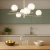 Lampadari Moderni-Top Light Lampadario moderno boomerang tortora