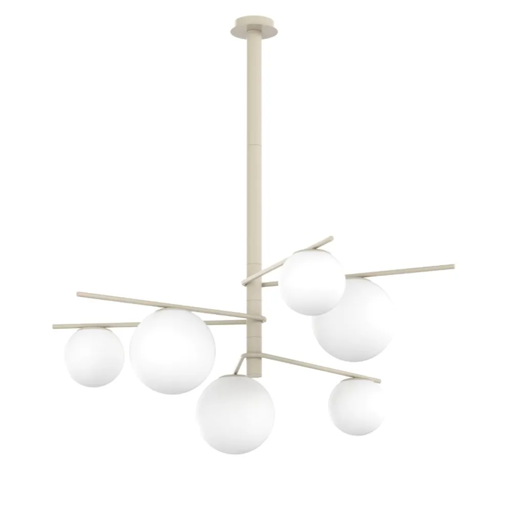 Lampadari Moderni-Top Light Lampadario moderno boomerang tortora
