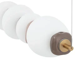 Lampadari Moderni-Selezionato da Mazzolaluce Lampadario moderno 71cm a sospensione in vetro ceramica per soggiorno