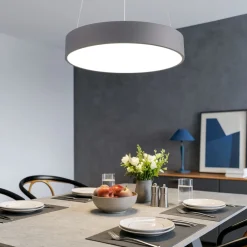 Lampadari Moderni-Affralux Lampadario moderno 60cm band diodi cerchio led 33w 3200k antracite