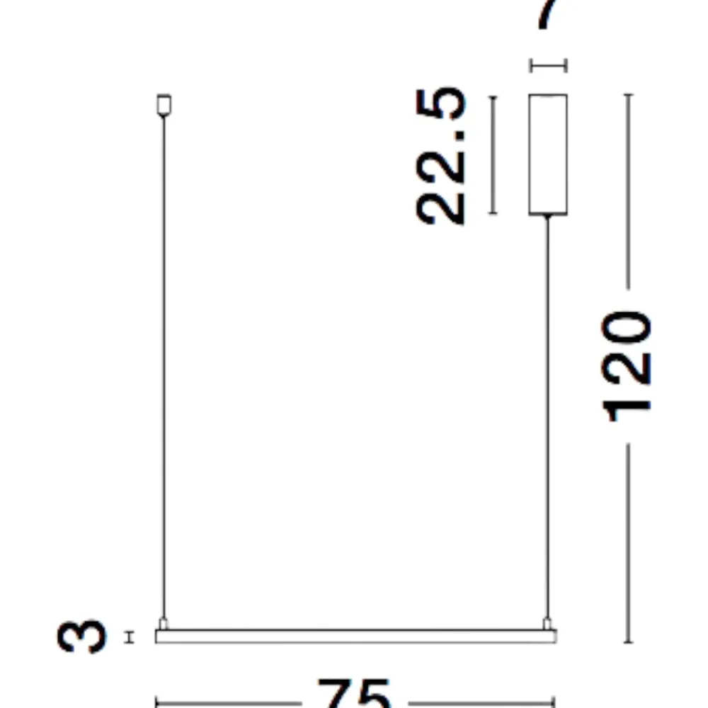 Lampadari Moderni-Selezionato da Mazzolaluce Lampadario moderno 75cm dimmerabile quadrato nero led 40w 3000k
