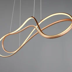 Lampadari Moderni-Selezionato da Mazzolaluce Lampadario moderno colore oro led da 2300k a 4000k per soggiorno