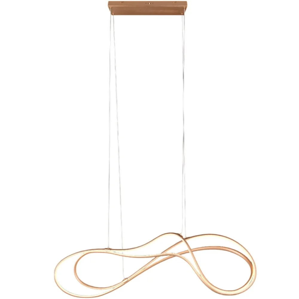 Lampadari Moderni-Selezionato da Mazzolaluce Lampadario moderno colore oro led da 2300k a 4000k per soggiorno