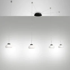 Lampadari Moderni-Fabas Luce Lampadario moderno con lampade a sospensione arabella bianco