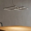Lampadari Moderni-Perenz Illuminazione Lampadario moderno cross nero perenz led 64w cct 3000k 4000k 6000k