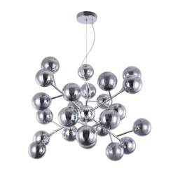 Lampadari Moderni-Maytoni Lampadario moderno dallas per salotto sfere di vetro fume trasparenti