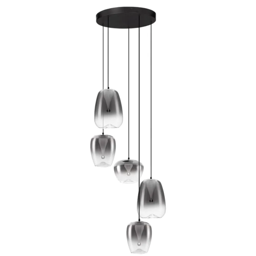 Lampadari Moderni-Selezionato da Mazzolaluce Lampadario moderno da salotto led 3000k vetri design moderno