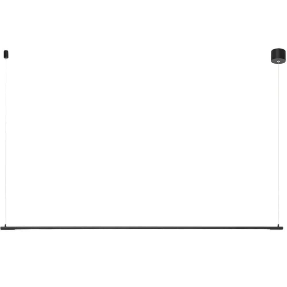 Lampadari Moderni-Selezionato da Mazzolaluce Lampadario moderno da tavolo barra cilindro nero led 20w 3000k