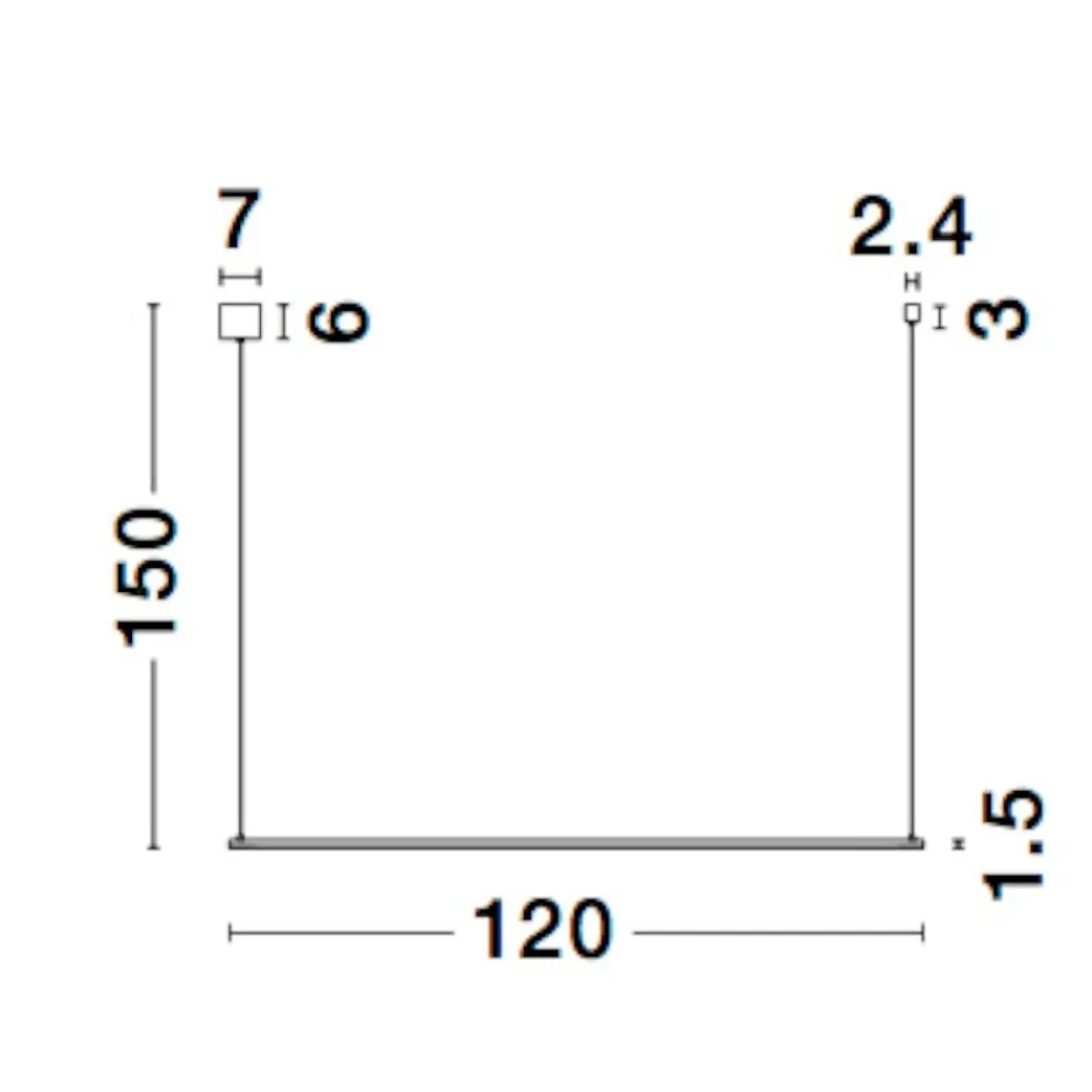 Lampadari Moderni-Selezionato da Mazzolaluce Lampadario moderno da tavolo barra cilindro nero led 20w 3000k