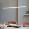 Lampadari Moderni-Linea Light Lampadario moderno da ufficio bianco led 2700k straight