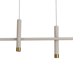 Lampadari Moderni-Selezionato da Mazzolaluce Lampadario moderno design bianco oro per soggiorno