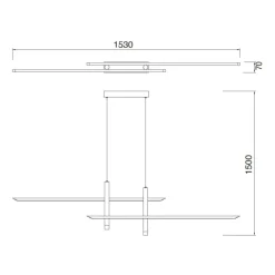 Lampadari Moderni-Selezionato da Mazzolaluce Lampadario moderno design bianco oro per soggiorno