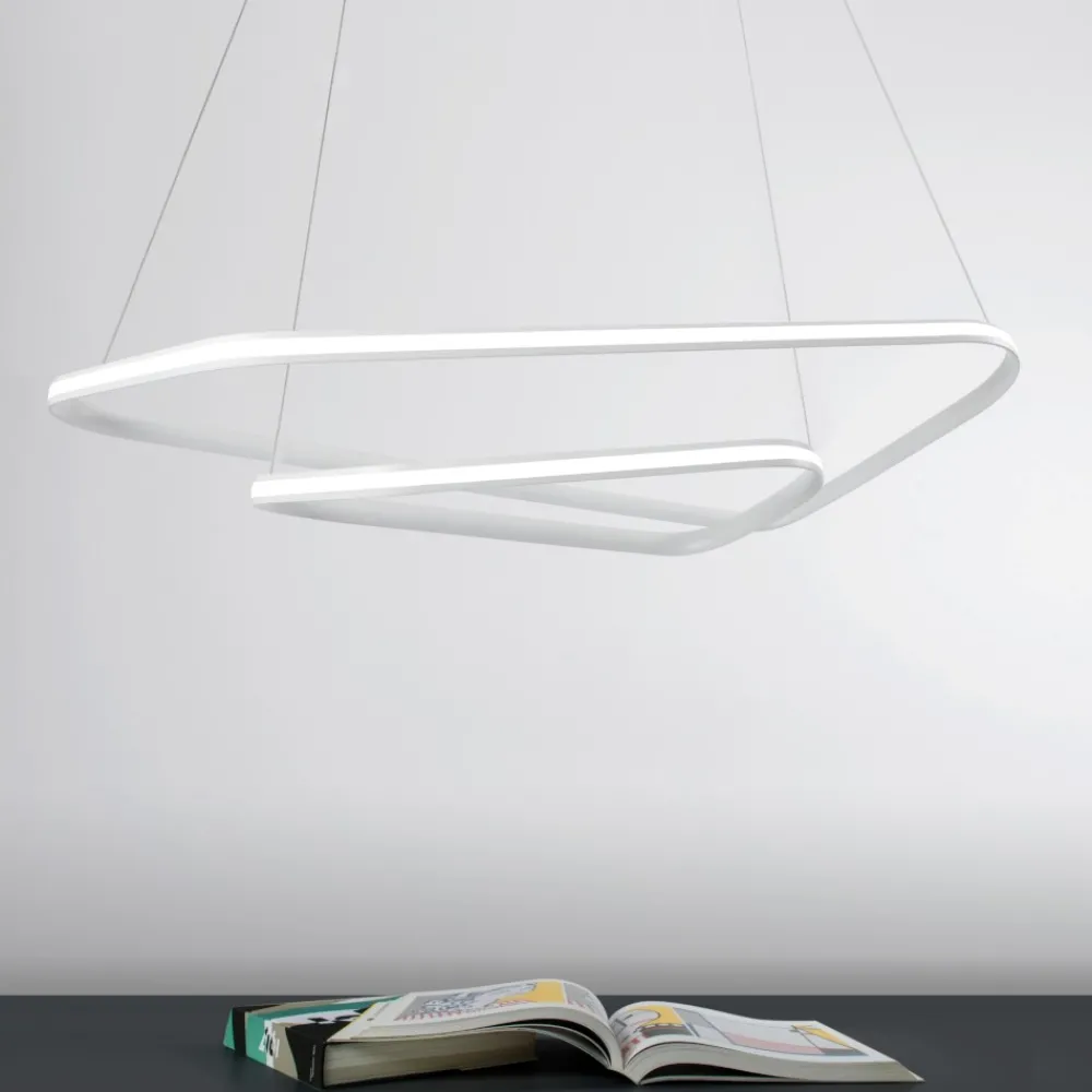 Lampadari Moderni-Vivida International Lampadario moderno design dimmerabile vivida ring led 47w 4000k