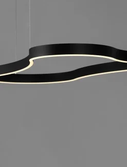 Lampadari Moderni-Selezionato da Mazzolaluce Lampadario moderno design nero 120 cm led 3000k dimmerabile