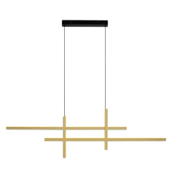 Lampadari Moderni-Selezionato da Mazzolaluce Lampadario moderno design oro per sala da pranzo