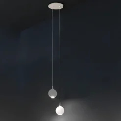 Lampadari Moderni-Vivida International Lampadario moderno due luci vivida smash led 3000k bianco
