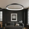 Lampadari Moderni-Ideal Lux Lampadario moderno gemini sp d061 nero led 48w 3000k