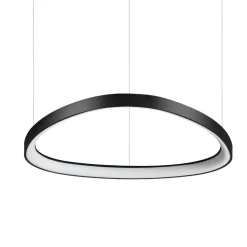 Lampadari Moderni-Ideal Lux Lampadario moderno gemini sp d061 nero led 48w 3000k