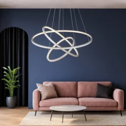 Lampadari Moderni-Selezionato da Mazzolaluce Lampadario moderno intreccio led da 3000k a 6000k rgb