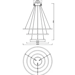 Lampadari Moderni-Selezionato da Mazzolaluce Lampadario moderno intreccio led da 3000k a 6000k rgb