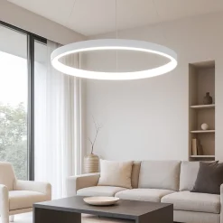 Lampadari Moderni-Gea Luce Lampadario moderno krizia sg bianco led 60w 3000k