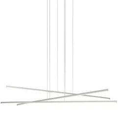 Lampadari Moderni-Linea Light Lampadario moderno led 2700k bianco straight p3