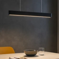 Lampadari Moderni-Linea Light Lampadario moderno led 3000k nero satori