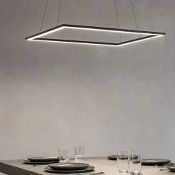 Lampadari Moderni-Affralux Lampadario moderno led 68w 3000k bianco quattro