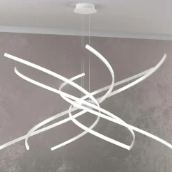Lampadari Moderni-Top Light Lampadario moderno led 69w 3000k bianco toplight tornado