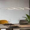 Lampadari Moderni-Eglo Lampadario moderno led 20w 3000k cromato per soggiorno lasana