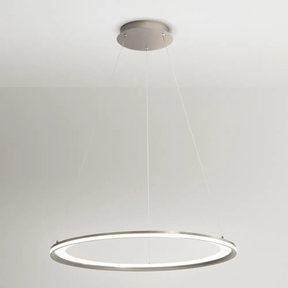 Lampadari Moderni-Perenz Illuminazione Lampadario moderno led 98w 3000k grigio titanio edge perenz