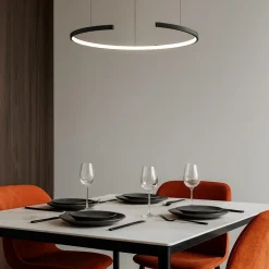 Lampadari Moderni-Vivida International Lampadario moderno led 25w 3000k 4000k vivida olympic nero