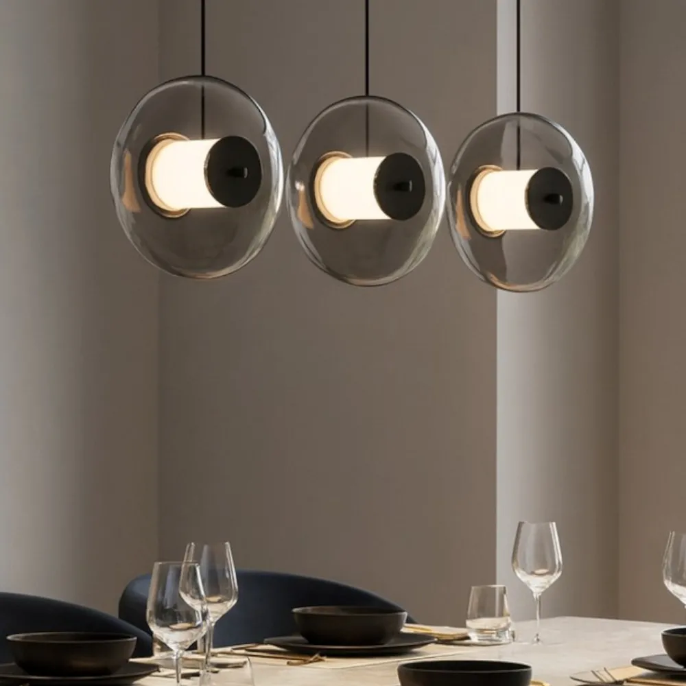 Lampadari Moderni-Selezionato da Mazzolaluce Lampadario moderno led 24w 3000k nero per soggiorno