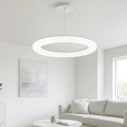 Lampadari Moderni-Linea Light Lampadario moderno led 31w polo cerchio