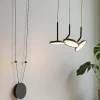 Lampadari Moderni-Selezionato da Mazzolaluce Lampadario moderno 3 luci led 3000k con decentramento