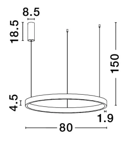 Lampadari Moderni-Selezionato da Mazzolaluce Lampadario moderno marrone caffe led 3000k per soggiorno