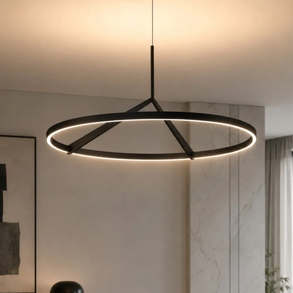 Lampadari Moderni-Vivida International Lampadario moderno meridiana bronzo led 51w 3000k 4000k vivida