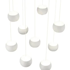 Lampadari Moderni-Selezionato da Mazzolaluce Lampadario moderno multi lampada bianco led 27000k-6500k con telecomando