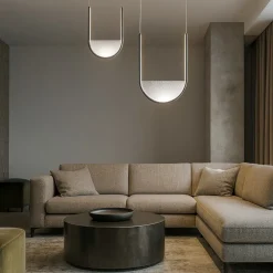 Lampadari Moderni-Ondaluce Lampadario moderno nero led 3000k con decentramento lotus