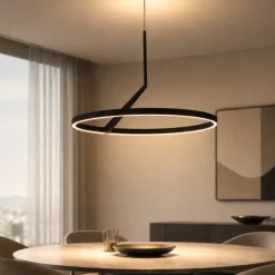 Lampadari Moderni-Vivida International Lampadario moderno nero led 44w 3000k 4000k vivida meridiana